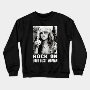 STEVIE - ROCK ON GOLD DUST WOMAN Crewneck Sweatshirt